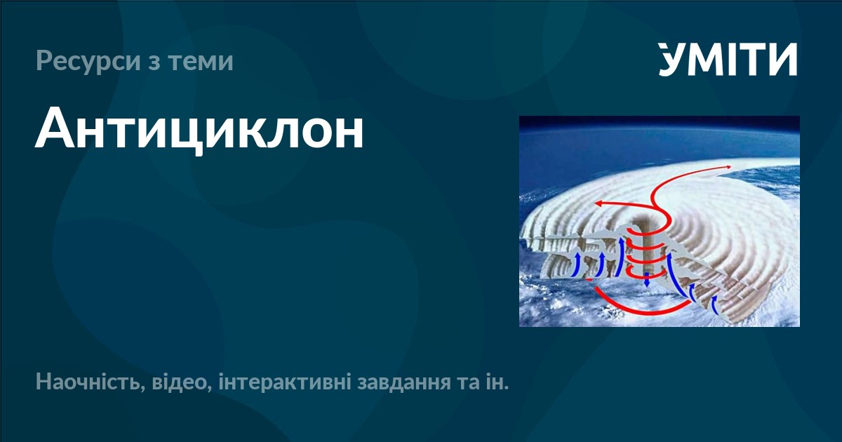 Антициклон – УМІТИ