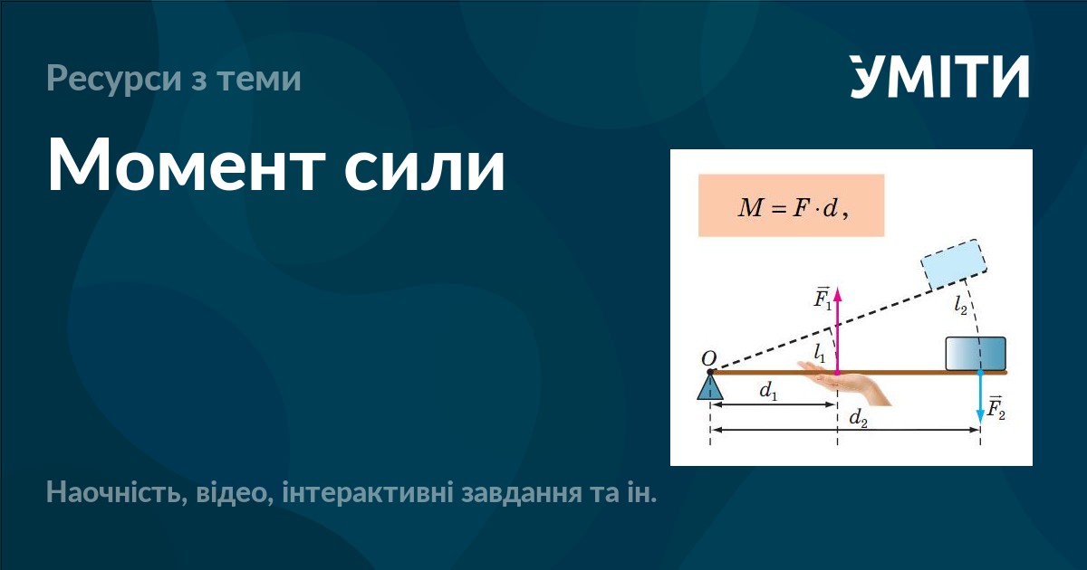 Момент сили – УМІТИ